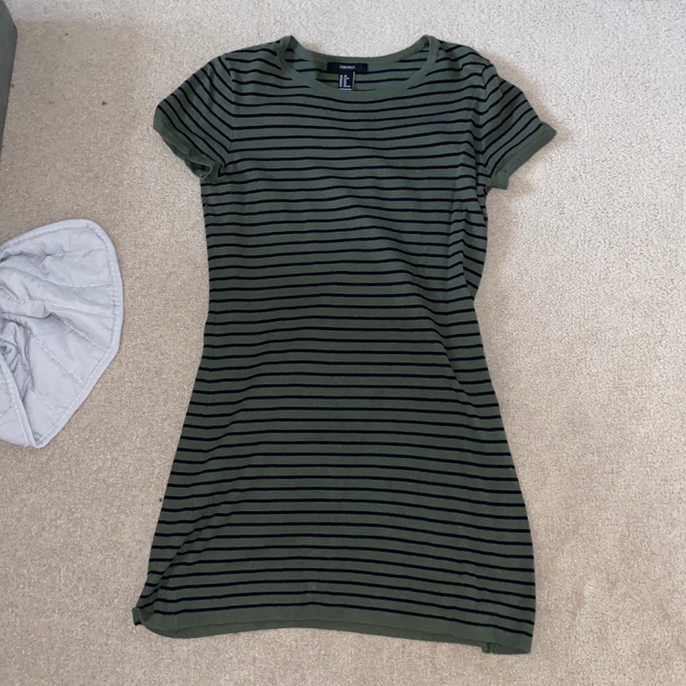 Striped t shirt dress